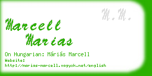 marcell marias business card